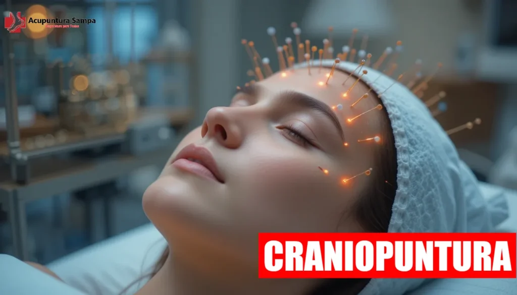 Como a craniopuntura afeta o córtex sensório-motor?